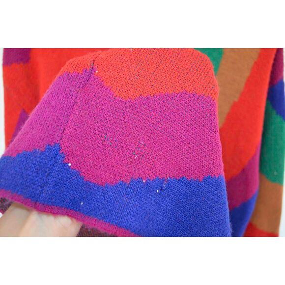 FARM Rio Rainbow Wild Hearts Sweater Dress Size Medium - Picture 7 of 7